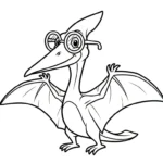 coloriage Pterosaur gratuit en ligne