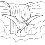 coloriage Pterosaur pour enfant à imprimer