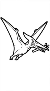coloriage Pterosaur à imprimer pdf gratuit