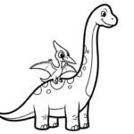 coloriage Pterosaur pour enfant de à imprimer