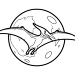 coloriage Pterosaur a imprimer