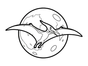 coloriage Pterosaur a imprimer