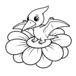 coloriage Pterosaur a colorier en ligne