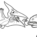 coloriage Pterosaur gratuit à imprimer