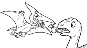 coloriage Pterosaur gratuit à imprimer