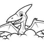 coloriage Pterosaur à imprimer pour enfant de 9 ans