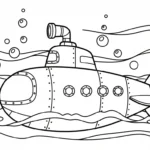 coloriage Sous marin pour enfant de à imprimer