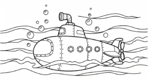 coloriage Sous marin pour enfant de à imprimer