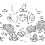 coloriage Sous marin et dessins