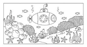 coloriage Sous marin et dessins