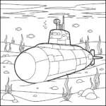 coloriage Sous marin à imprimer pour enfants