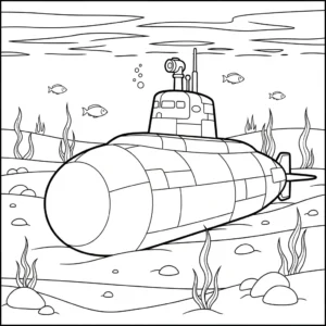 coloriage Sous marin à imprimer pour enfants