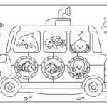 coloriage Sous marin à imprimer pour enfant de 8 ans