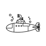 coloriage Sous marin à imprimer