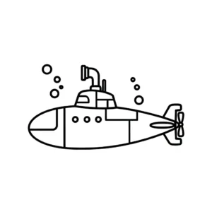 coloriage Sous marin à imprimer
