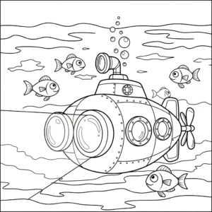coloriage Sous marin pour enfant de 10 ans