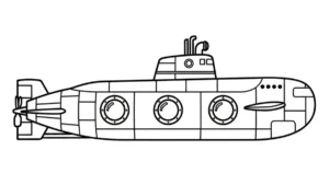 coloriage Sous marin gratuit en ligne