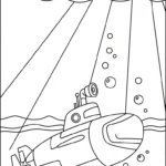 coloriage Sous marin pour enfants à télécharger