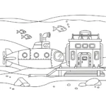 coloriage Sous marin à imprimer