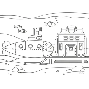 coloriage Sous marin à imprimer