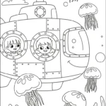 coloriage Sous marin pour enfant de 2 ans