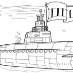télécharger coloriage Sous marin gratuit