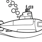 coloriage Sous marin gratuit pour enfants