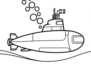 coloriage Sous marin gratuit pour enfants