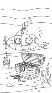 coloriage Sous marin en ligne