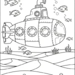 coloriage Sous marin gratuit pour enfants