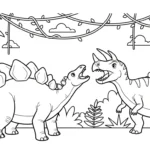 coloriage Stegosaurus à imprimer pdf