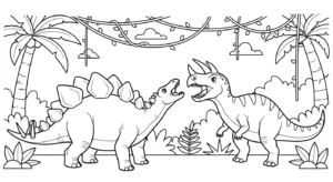 coloriage Stegosaurus à imprimer pdf