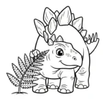 coloriage Stegosaurus à imprimer pdf gratuit