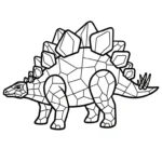 coloriage Stegosaurus à imprimer pour enfant de 10 ans