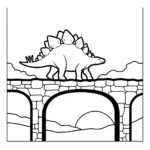coloriage Stegosaurus pour enfants a imprimer