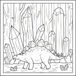 coloriage Stegosaurus pour enfant a imprimer gratuit