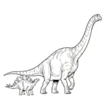 coloriage Stegosaurus à imprimer pour enfant de 3 ans