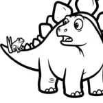 imprimer coloriage Stegosaurus