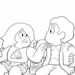 a imprimer coloriage Steven Universe gratuit