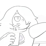coloriage Steven Universe à imprimer pour enfant de 4 ans