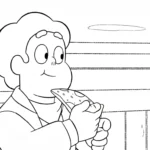coloriage Steven Universe à imprimer pour enfant de 3 ans