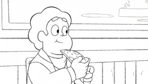 coloriage Steven Universe à imprimer pour enfant de 3 ans