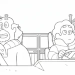 coloriage Steven Universe pour enfants a imprimer