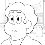 coloriage Steven Universe pour enfant de 3 ans