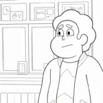 coloriage Steven Universe pour enfant de 5 ans