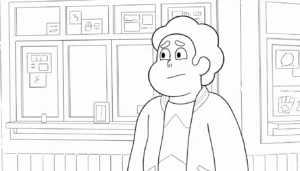 coloriage Steven Universe pour enfant de 5 ans