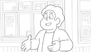 coloriage Steven Universe à imprimer gratuitement