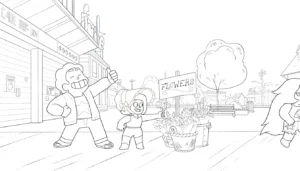 coloriage Steven Universe à imprimer pour enfant de 12 ans