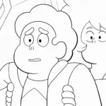 coloriage Steven Universe et decoupage a imprimer gratuit