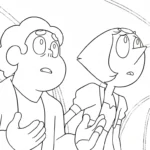coloriage Steven Universe à imprimer pour enfant de 8 ans